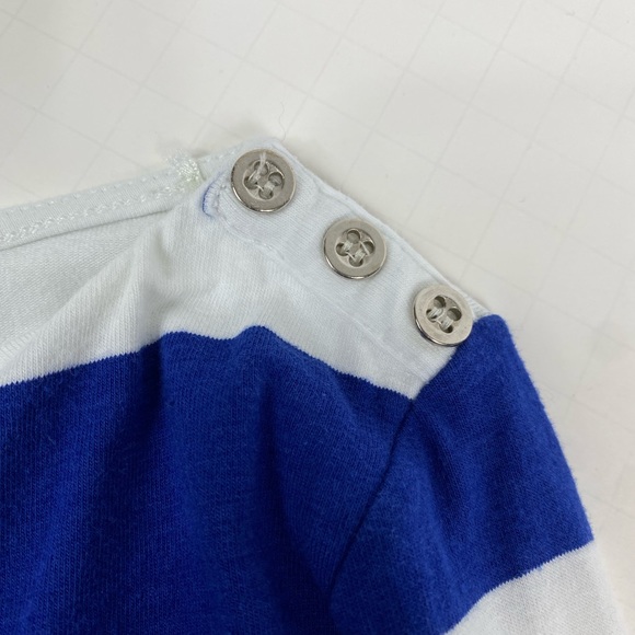 H&M Blue and White Stripes Long-sleeve T-shirt Size Medium - Picture 7 of 8